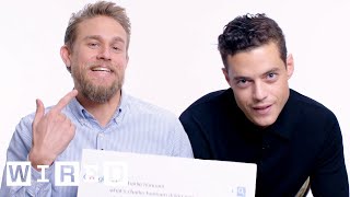 Rami Malek amp Charlie Hunnam Answer the Webs Most Searched Questions  WIRED [upl. by Leicester]