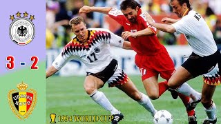 Germany vs Belgium 3  2  Highlights 1994 world cup Jürgen Klinsmann Michel Eric [upl. by Assenahs26]