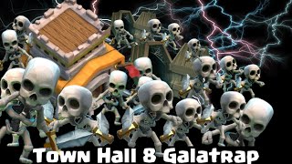 Clash of Clans Town Hall 8 Defense  The Galatrap [upl. by Sirref]