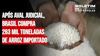 Após aval judicial Brasil compra 263 mil toneladas de arroz importado [upl. by Palila]