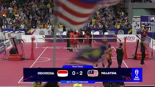 Indonesia vs Malaysia  Semi Final 1  Team Regu  Premier  ISTAF Sepaktakraw World Cup Kuala L… [upl. by Redmund727]