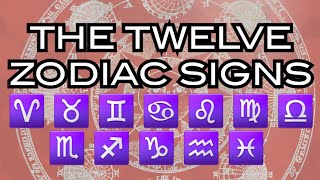 The Twelve Zodiac Signs Explained  Basic Meanings With Illustrations [upl. by Yma]