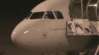 Madeira Airport Easyjet and TAP Portugal A320 air traffic at night to Lisbon Portela [upl. by Ahselak687]