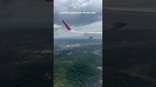 Landing at Dabolim AirportGoa shorts travel goa travelshorts travelvlog reels flight [upl. by Ailati]