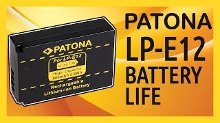 PATONA LPE12 Battery Life Shooting Time  How Long Does It Last [upl. by Yespmed648]