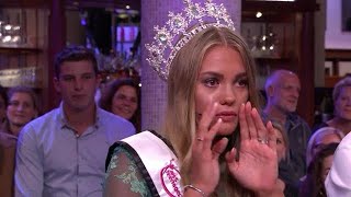 Een emotionele verrassing voor Miss Teenager  RTL LATE NIGHT SUMMER NIGHT [upl. by Lekar]