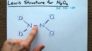 Lewis Structure of N2O4 [upl. by Atteloc]