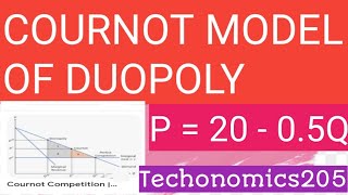 Cournot model of Duopoly [upl. by Arathorn]