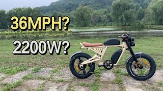 Best Moped Style E Bike：Fast Powerful and Stable [upl. by Newcomb428]