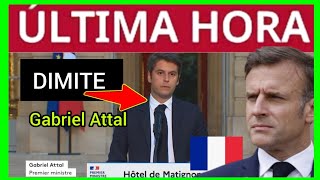 ÚLTIMAHORA  DIMITE 1° MINISTRO DE MACRON [upl. by Ahseyd]