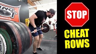 Why You Need To Stop Doing CHEAT ROWS Rubish Rows 🚫🛑🤚 [upl. by Salvay]