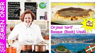 Nasıl hakiki SAN SEBASTIAN Cheesecake Bask usulü yapılır  SemenOner  Tatlı Tarifleri [upl. by Leod]