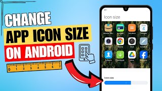 How to Change App Icon Size on Android  Change App Grid Size ✅ [upl. by Chaim]