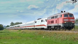 Eisenbahn Verkehr in die Schweiz wird über die Nebenbahn geschleppt wegen Sperrung Rheintalbahn [upl. by Adniram]