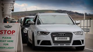 Audi RS4 B8 Avant on track  Goodwood Motor Circuit  April 2022 [upl. by Lachance]