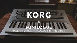 Korg Minilogue Analogue Polyphonic Synthesizer  Reverb Demo Video [upl. by Lemraj]