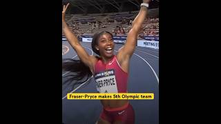 SHELLYANN FRASERPRYCE Sprints to Olympics in 100m olympics athletics [upl. by Ettesil658]