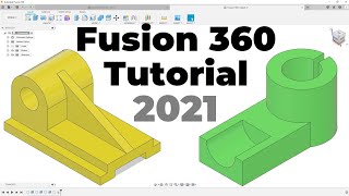 Fusion 360 Tutorial for Absolute Beginners 2021 [upl. by Godding]