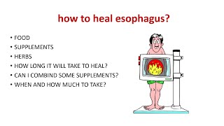 HOW TO HEAL ESOPHAGUS Esophagitis treatment [upl. by Elstan]