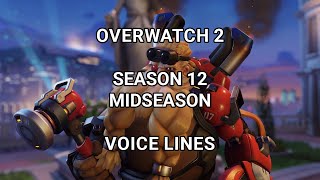 Overwatch 2 Season 12 Midseason Voice Lines World of Warcraft Collab New Frontiers OW2 [upl. by Erdnaid]