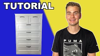 Easy To Follow Songesand 6 Drawer Chest IKEA Tutorial [upl. by Lemert68]