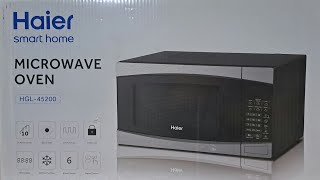 Haier Smart Home Microwave Oven HGL45200 45liters  Unboxing amp Review [upl. by Hagerman962]