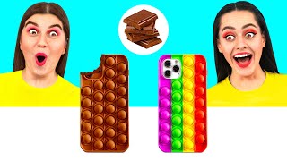 Tantangan Makanan Asli vs Makanan Cokelat  Ide Gila Untuk Memasak Fun Fun Challenge [upl. by Dickson207]