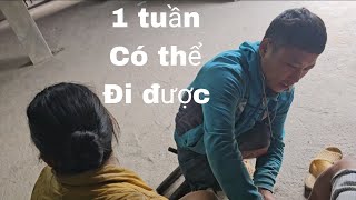 Hướng dẫn Bấm Huyệt Chữa Bệnh cho Chị dâu Sính một chân [upl. by Adnauqaj11]