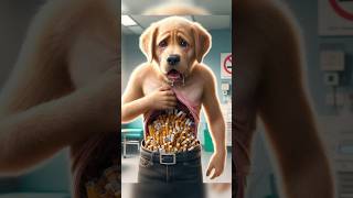 Sad story of cute dog 😢 ai dog aidog cute puppy aiart funny story cancer [upl. by Arimas280]