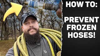 Our Tricks To Keep Water HosesPipesTroughs From Freezing [upl. by Asaret]