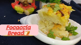 Focaccia bread  How to make Bread Easy sandwich at home breadrecipes foccacia sandwichideas [upl. by Geffner]