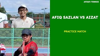 Afiq Sazlan vs Aizat 6747  Tennis Malaysia  Singles [upl. by Utir]