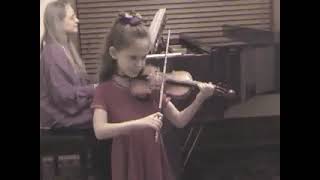 Ariel Horowitz Perpetual Motion from Suzuki Violin Book I [upl. by Eetnahc]