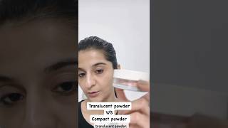 Translucent powder vs compact powder tipsandtricksmakeuptips makeupartistmakeupshortsuseful [upl. by Daryn]