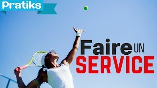 Tennis  Comment faire un service avec Lionel SARTORIS [upl. by Yasdnil]