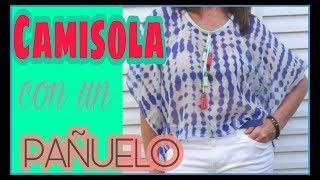 Como hacer una CAMISOLA con un PAÑUELO  Fabiana Marquesini  21 [upl. by Llener]