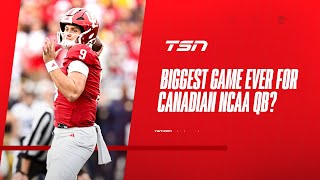 Is Saturdays IndianaOhio State game the biggest ever for a Canadian QB in NCAA [upl. by Balthazar871]