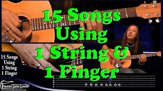 15 1 String Guitar Songs – Beginners Guitar Songs – Easy Songs to Play on Guitar [upl. by Jarrell]