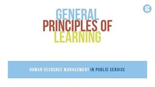 General Principles of Learning [upl. by Aidnac]