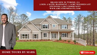 LAKE COMMUNITY WOW Brand New Tyrone GA Fayette County 5 Bed 4 Bath Basement [upl. by Anaele]