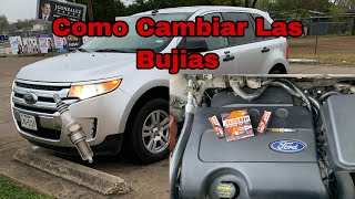 FORD EDGE Como Cambiar Las bujias [upl. by Amado]