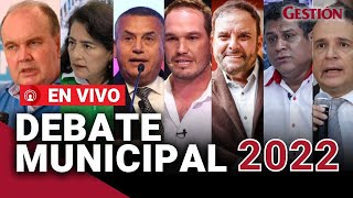 PERÚ Debate municipal 2022 EN VIVO  candidatos a la alcaldía de LIMA confrontan propuestas [upl. by Ettenav742]