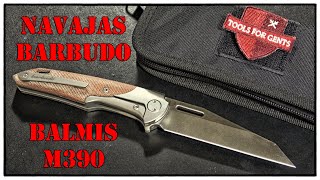 Navajas Miguel Barbudo quotThe Balmisquot M390TitanMicarta optional FatCarbon Made by ReateTFG [upl. by Harehs]