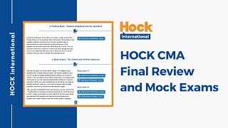 HOCK CMA Final Review and Mock Exams [upl. by Felder]