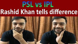 Rashid Khan tells crowd difference of PSL and IPL [upl. by Niboc]