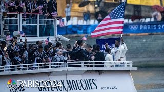 Behind the scenes and on the boat with Team USA at the Opening Ceremony  Paris Olympics [upl. by Brunk848]