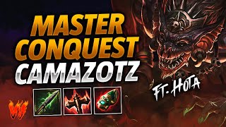 CAMAZOTZ ESTOS JUNGLAS TIENEN BUEN DAÑO  Warchi  Smite Master Conquest [upl. by Anerrol]