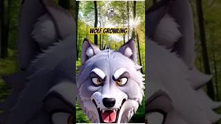 Angry Wolf Growling shorts  🐺Wolf Sounds [upl. by Acirrehs]