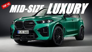 Top 10 Best MidSize Luxury SUVs in 2024 [upl. by Atiuqad]