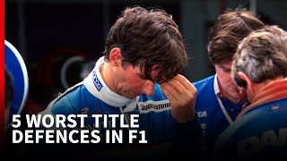 The 5 worst title defences in F1 history [upl. by Engeddi]